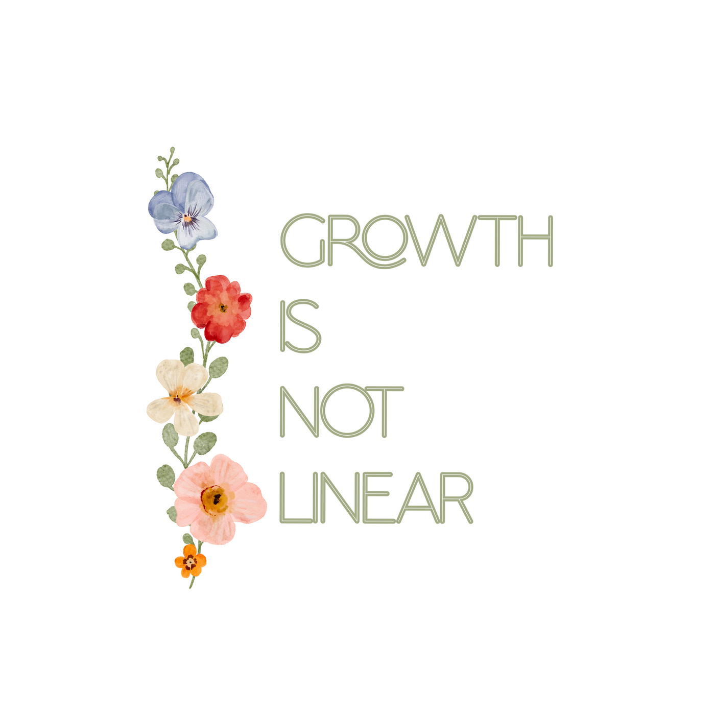 GROWTH IS NOT LINEAR STICKER