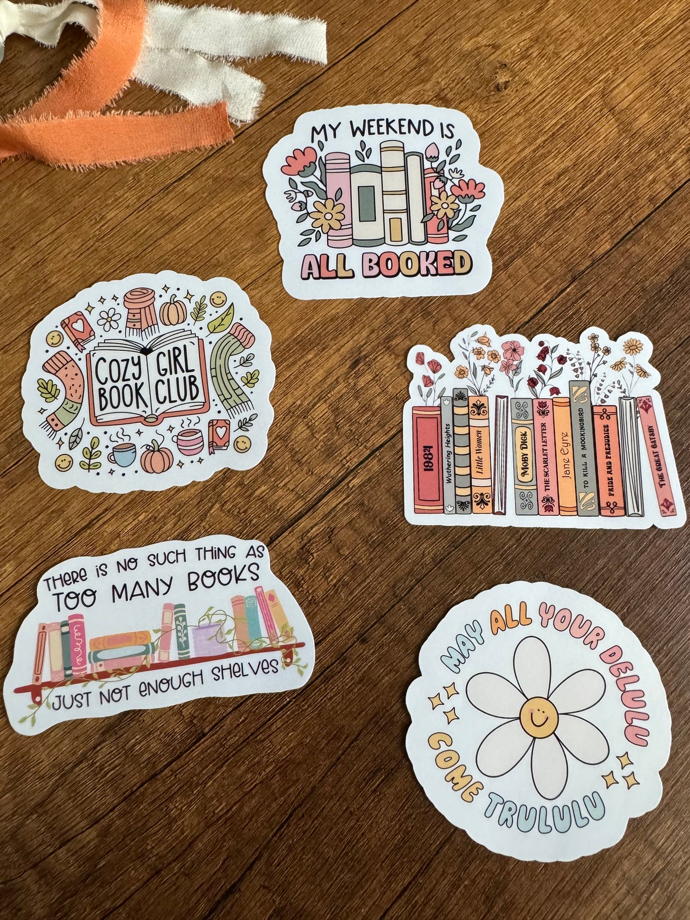 TOO MANY BOOKS STICKER