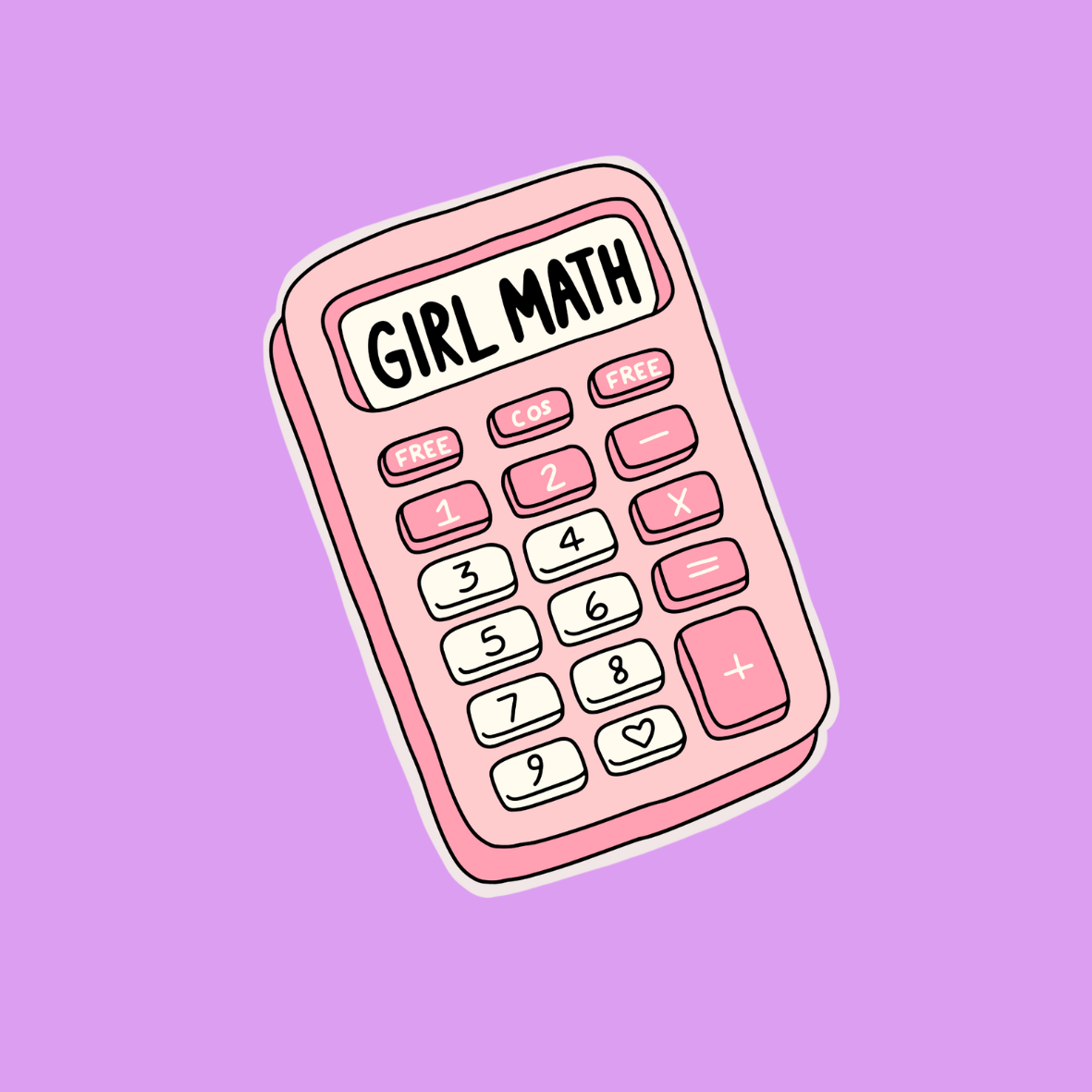 GIRL MATH STICKER