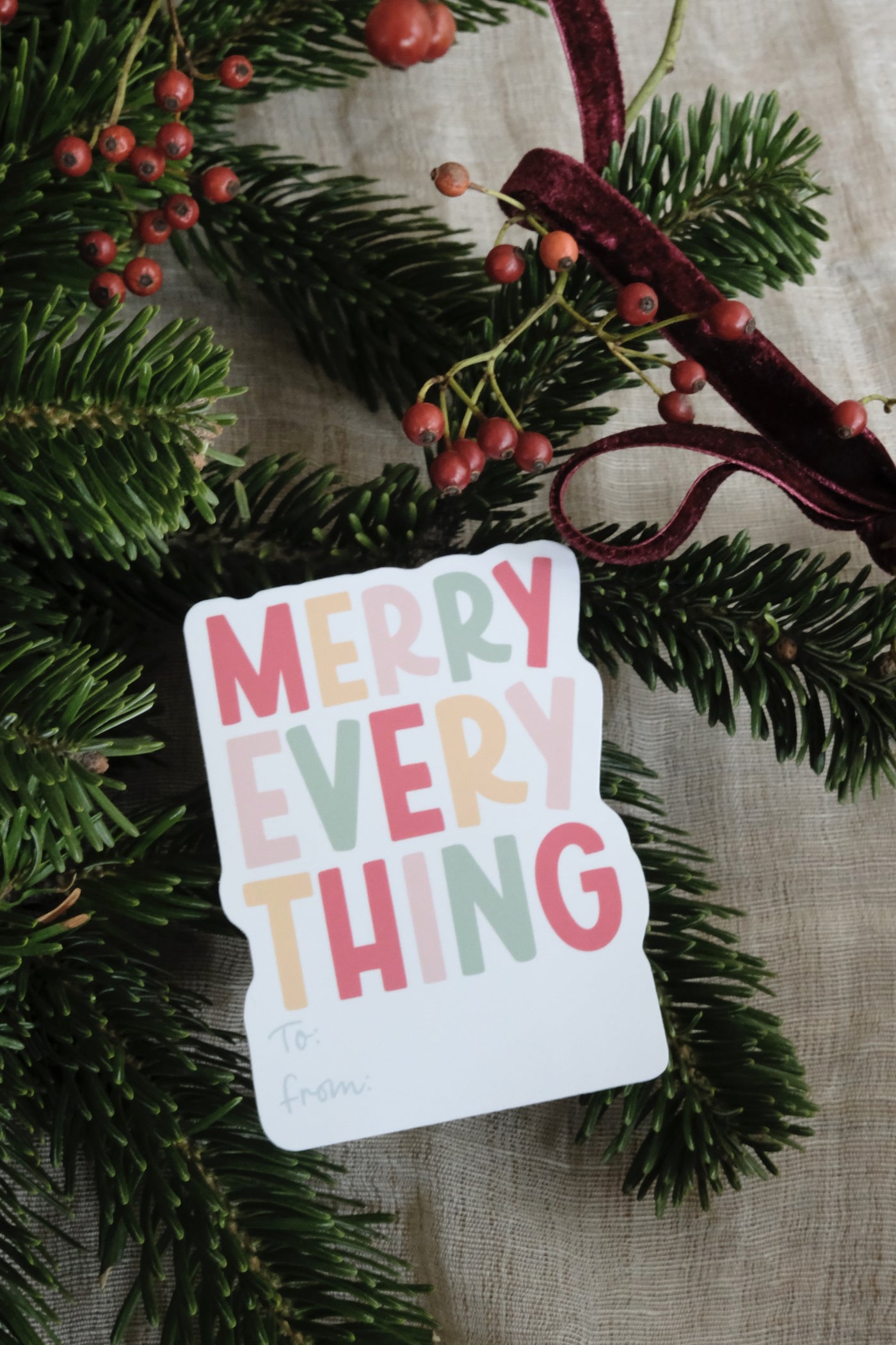 MERRY EVERYTHING STICKER