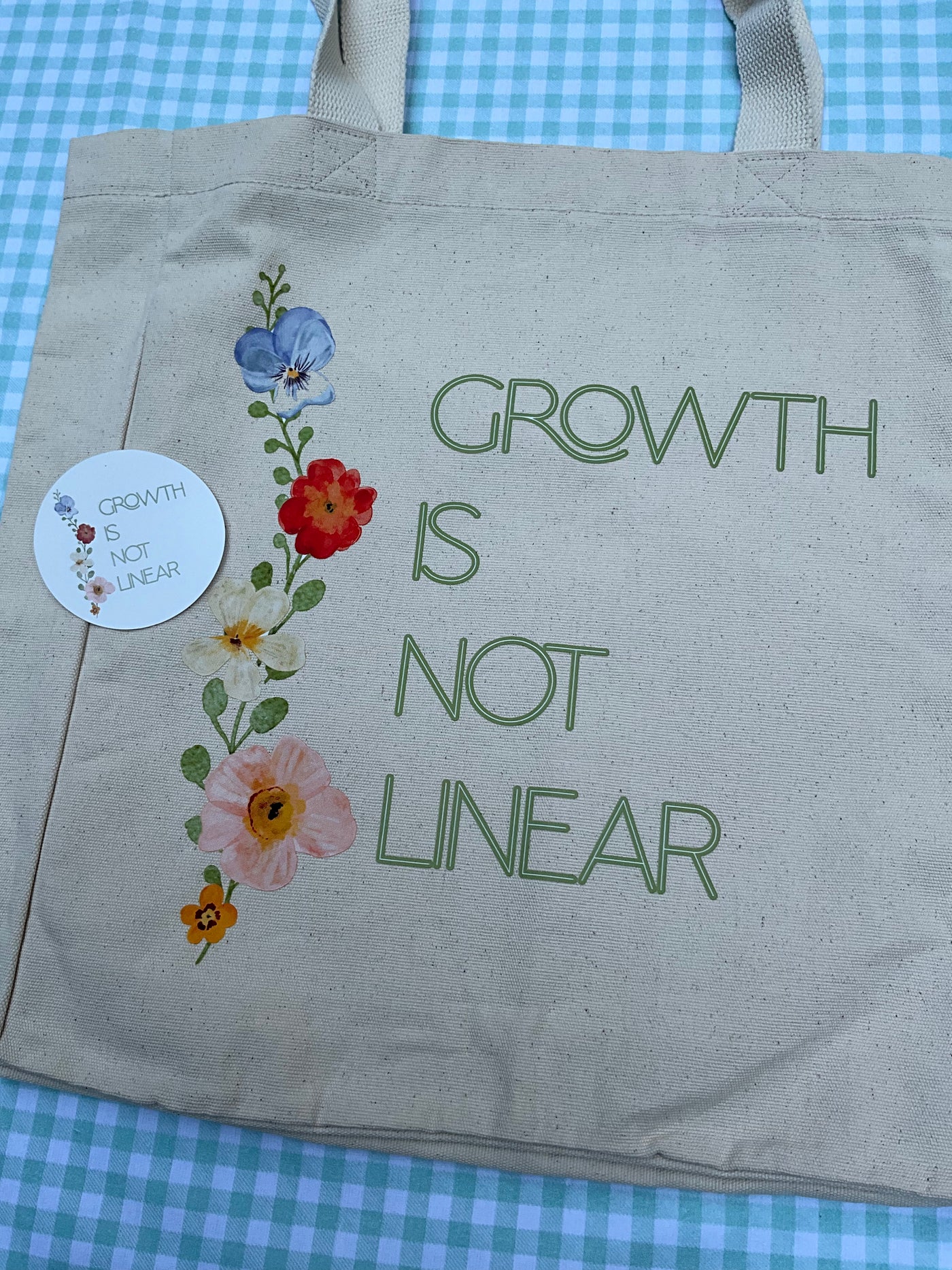 GROWTH IS NOT LINEAR KANVAS ÇANTA - Bold&Goodly