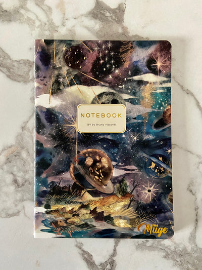 BRUNO VISCONTI GALAXY Terzi Dikişli Esnek Kapak Defter A5 | Çizgili