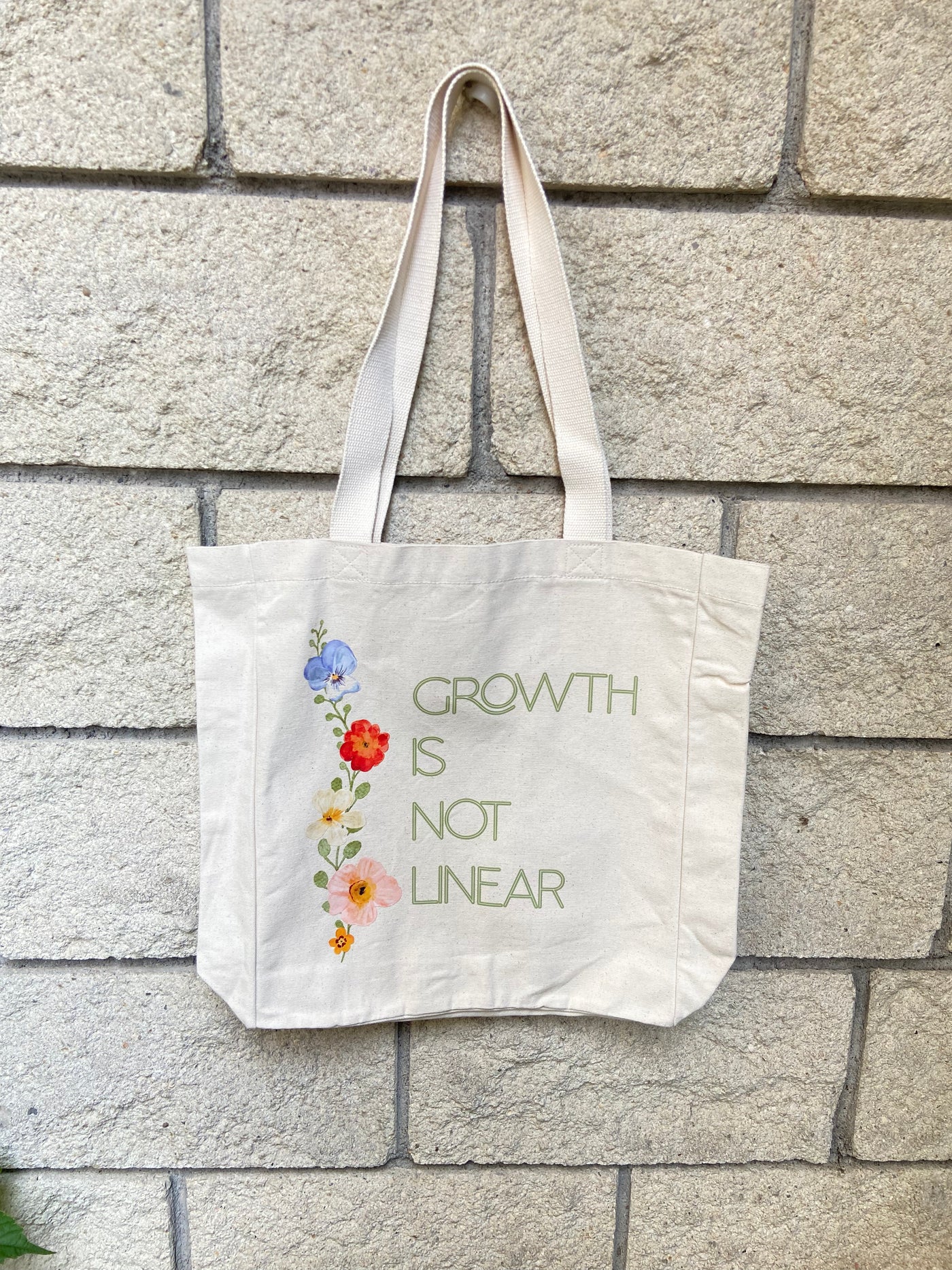 GROWTH IS NOT LINEAR KANVAS ÇANTA - Bold&Goodly