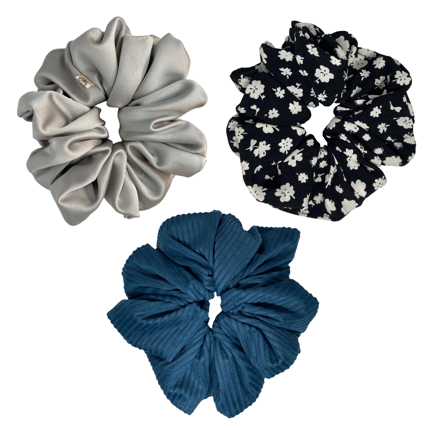 BLUE MIST XXL SCRUNCHIE TRIO - Bold&Goodly
