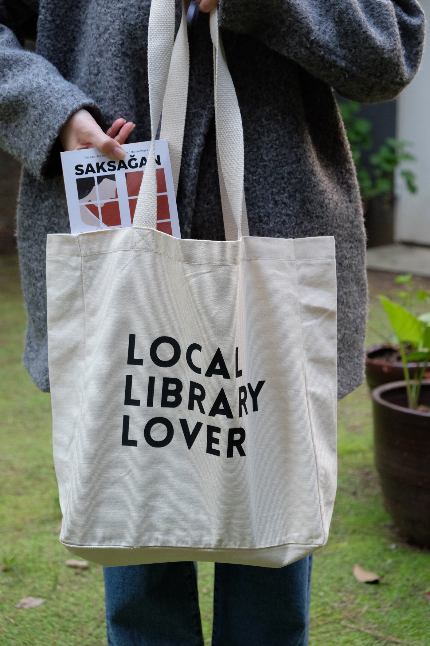 LOCAL LIBRARY LOVER KANVAS ÇANTA