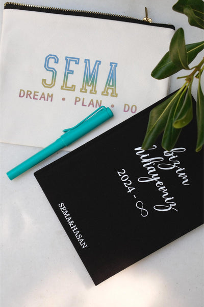 DREAM.PLAN.DO KİŞİSELLEŞTİRİLEBİLİR KANVAS KALEMLİK
