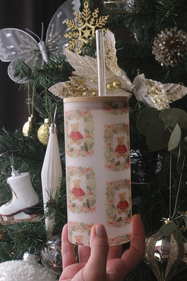 COZY BEAR BUZLU CAM BARDAK | 600ML