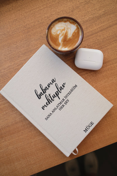 Sana Mektuplar - Anneme/Babama - Kişiselleştirilebilir Kanvas Defter | 14x20 cm