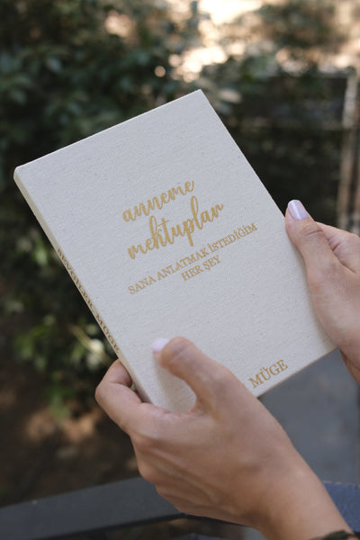 Sana Mektuplar - Anneme/Babama - Kişiselleştirilebilir Kanvas Defter | 14x20 cm