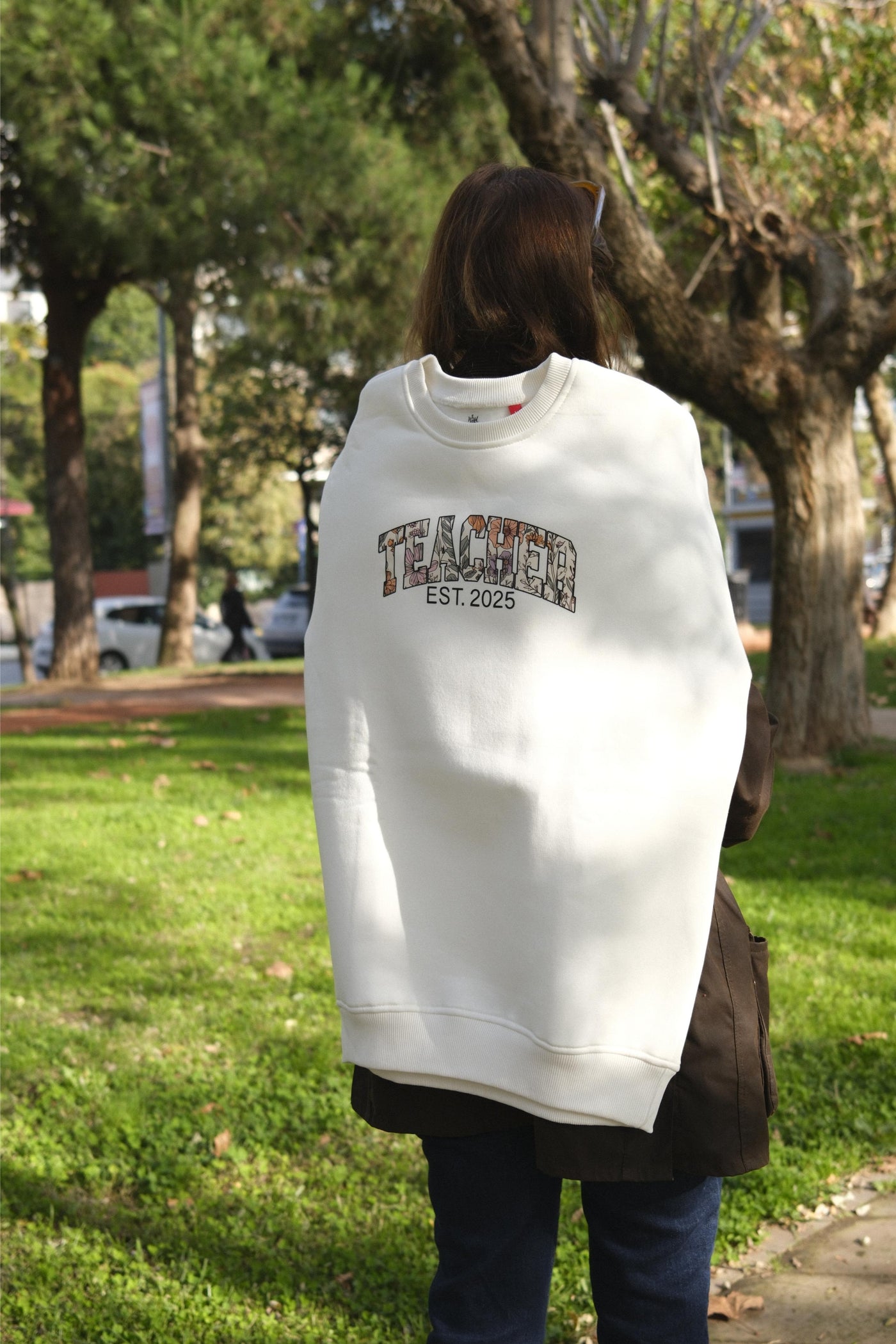 FLORAL TEACHER KİŞİSELLEŞTİRİLEBİLİR SWEATSHIRT