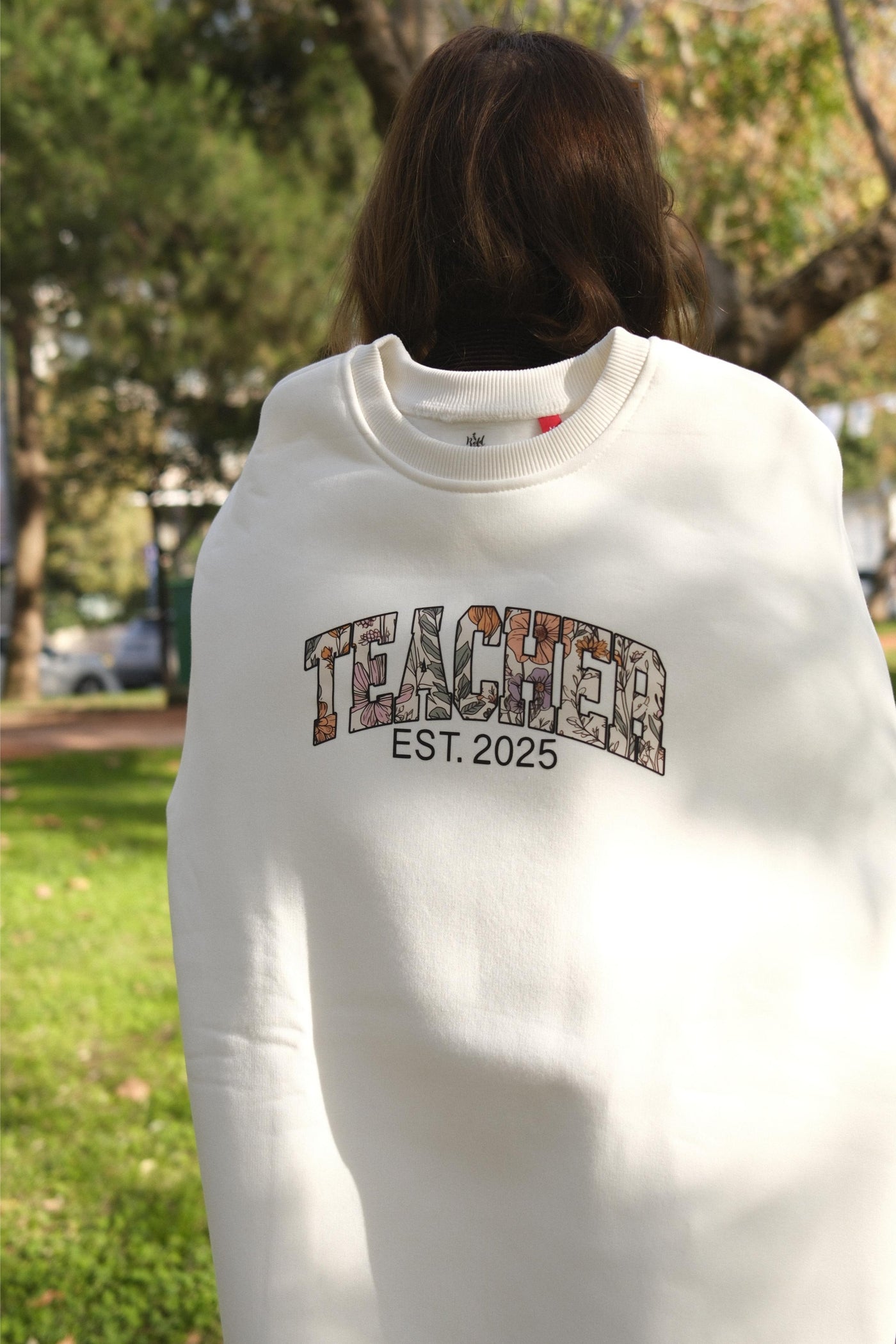 FLORAL TEACHER KİŞİSELLEŞTİRİLEBİLİR SWEATSHIRT