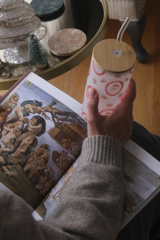 SNOWMAN BUZLU CAM BARDAK | 600ML