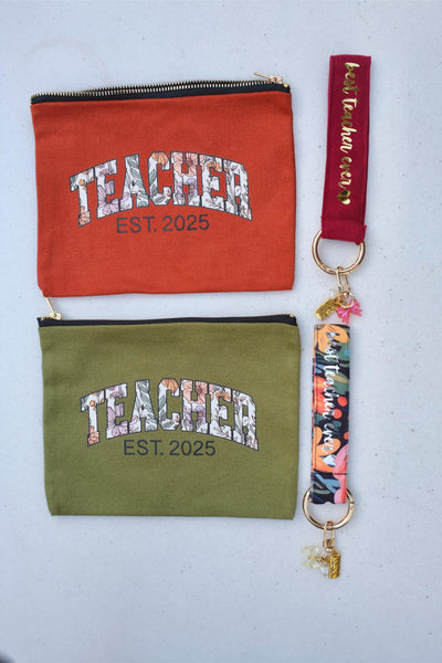 KEIRA KİŞİSELLEŞTİRİLEBİLİR BEST TEACHER EVER YAZILI ÇİFT TARAFLI ANAHTARLIK