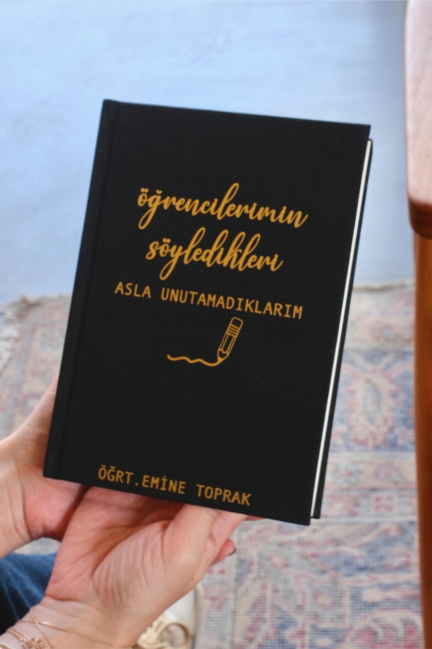 Öğretmenin Mektupları - Öğrencilerimin Söyledikleri - Kişiselleştirilebilir Kanvas Defter | 14x20 cm