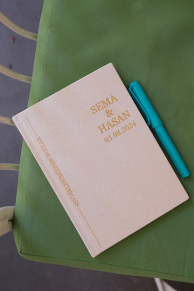 Sana Mektuplar - Sevdiklerimizden Notlar(Özel Gün) - Kişiselleştirilebilir Kanvas Defter | 14x20 cm