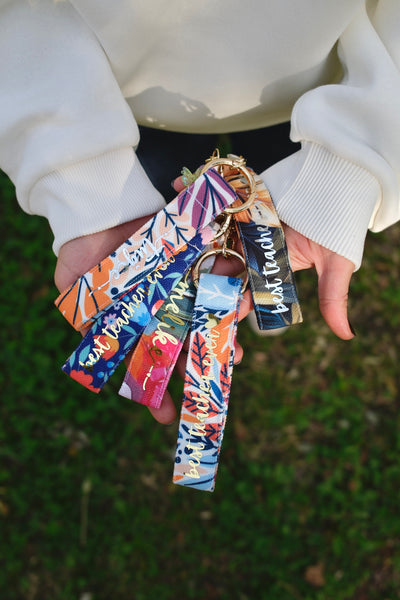 IVY KİŞİSELLEŞTİRİLEBİLİR BEST TEACHER EVER YAZILI ÇİFT TARAFLI ANAHTARLIK