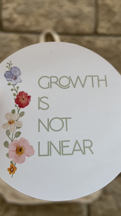 GROWTH IS NOT LINEAR STICKER