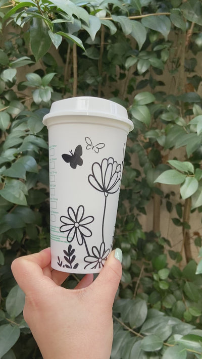 Secret Garden | Starbucks® Yeniden Kullanılabilir Bardak - Sıcak 473ml