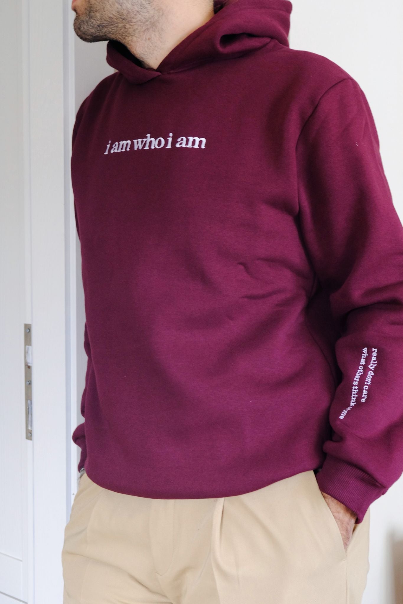 I AM WHO I AM(REALLY DON'T CARE) HOODIE - Bold&Goodly