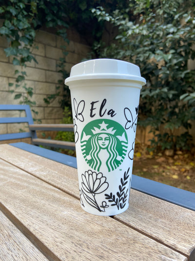 Unıque Secret Garden | Starbucks® Yeniden Kullanılabilir Bardak - Sıcak 473ml - Bold&Goodly