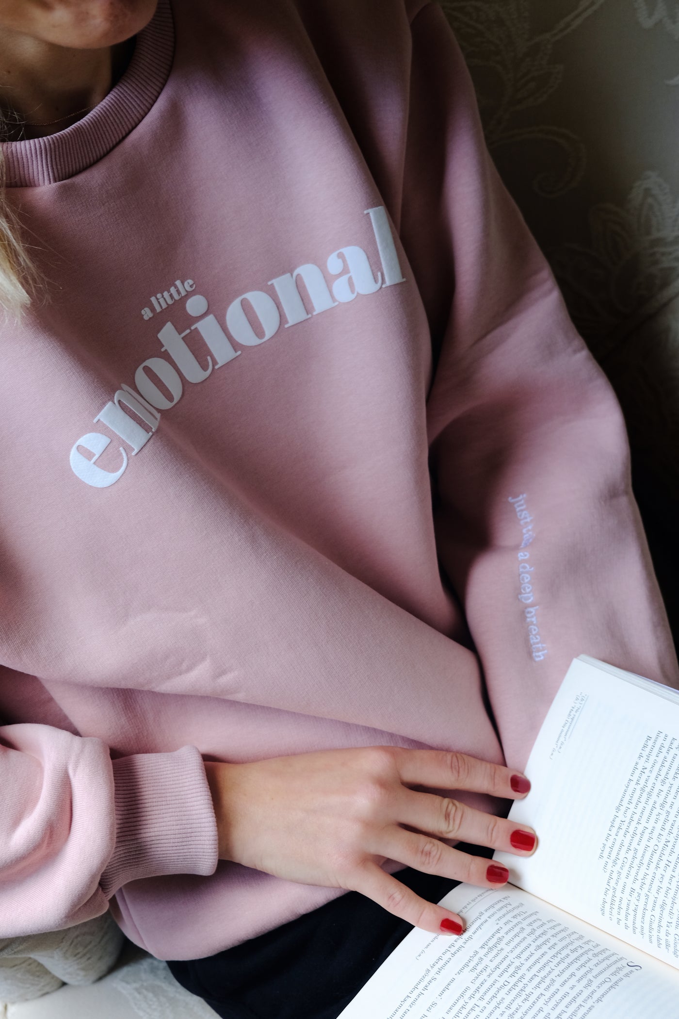 A LITTLE EMOTIONAL(JUST TAKE A DEEP BREATH) SWEATSHIRT - Bold&Goodly