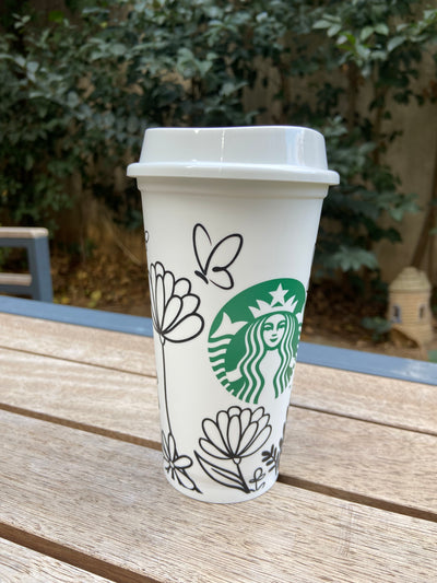 Secret Garden | Starbucks® Yeniden Kullanılabilir Bardak - Sıcak 473ml - Bold&Goodly